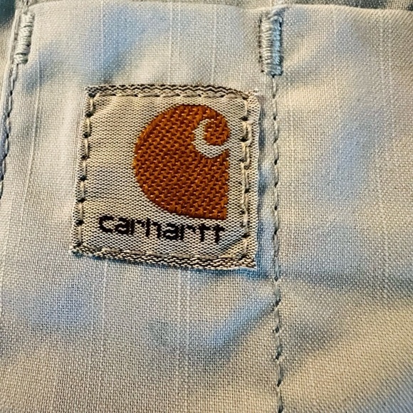 CARHARRT FORCE WOMEN’S BLUE LONG SLEEVES VENTED BUTTON DOWN SHIRT SIZE 16-18 - Picture 6 of 11